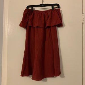 Wishlist Rust Off the Shoulder Dress Size S/M